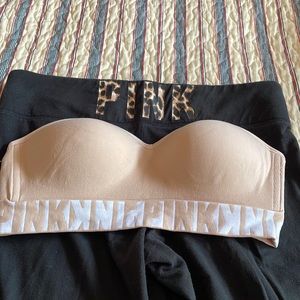 PINK yoga & PINK strapless bra